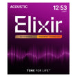 Elixir 11052 80/20 Bronze Nanoweb Coated Acoustic Guitar Strings, Light (12 - 53)
