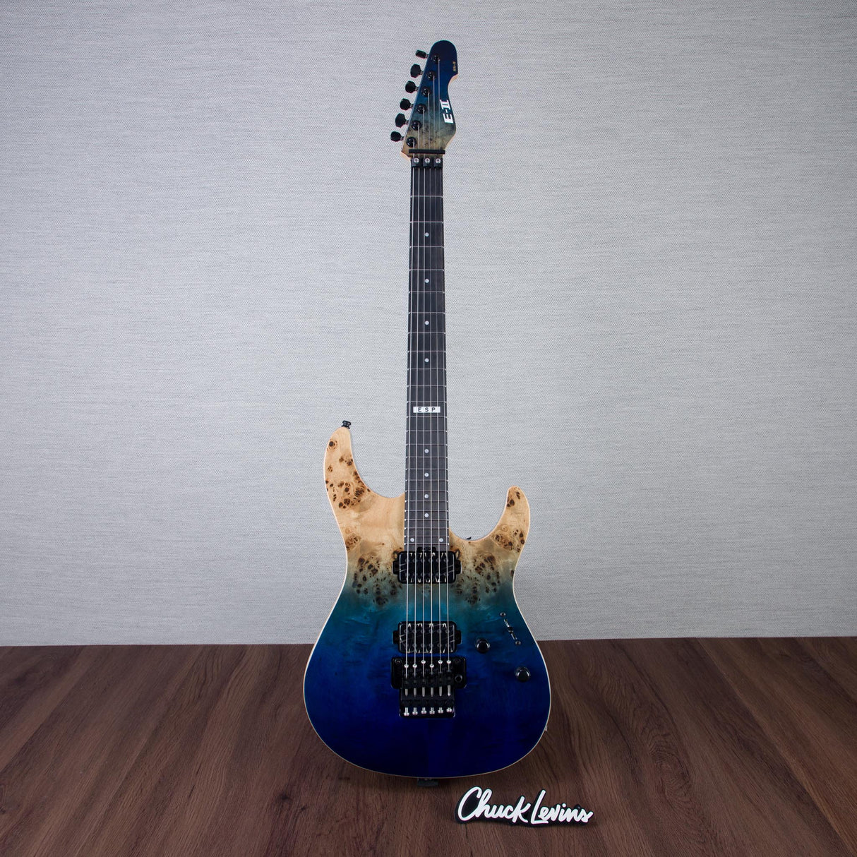 ESP E-II SN-II Electric Guitar - Blue Natural Fade - #ES5490243