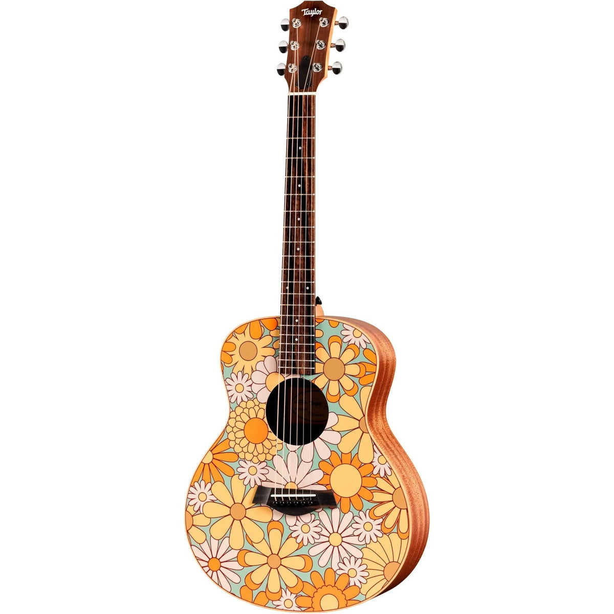 Taylor Special Edition GS Mini-e Acoustic Electric Guitar - Floral Blue