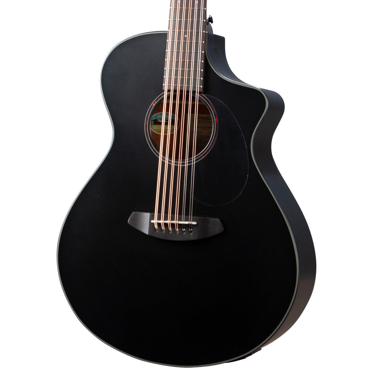 Breedlove Discovery S Concert Double Course 12-String Acoustic Electric Guitar - Satin Black
