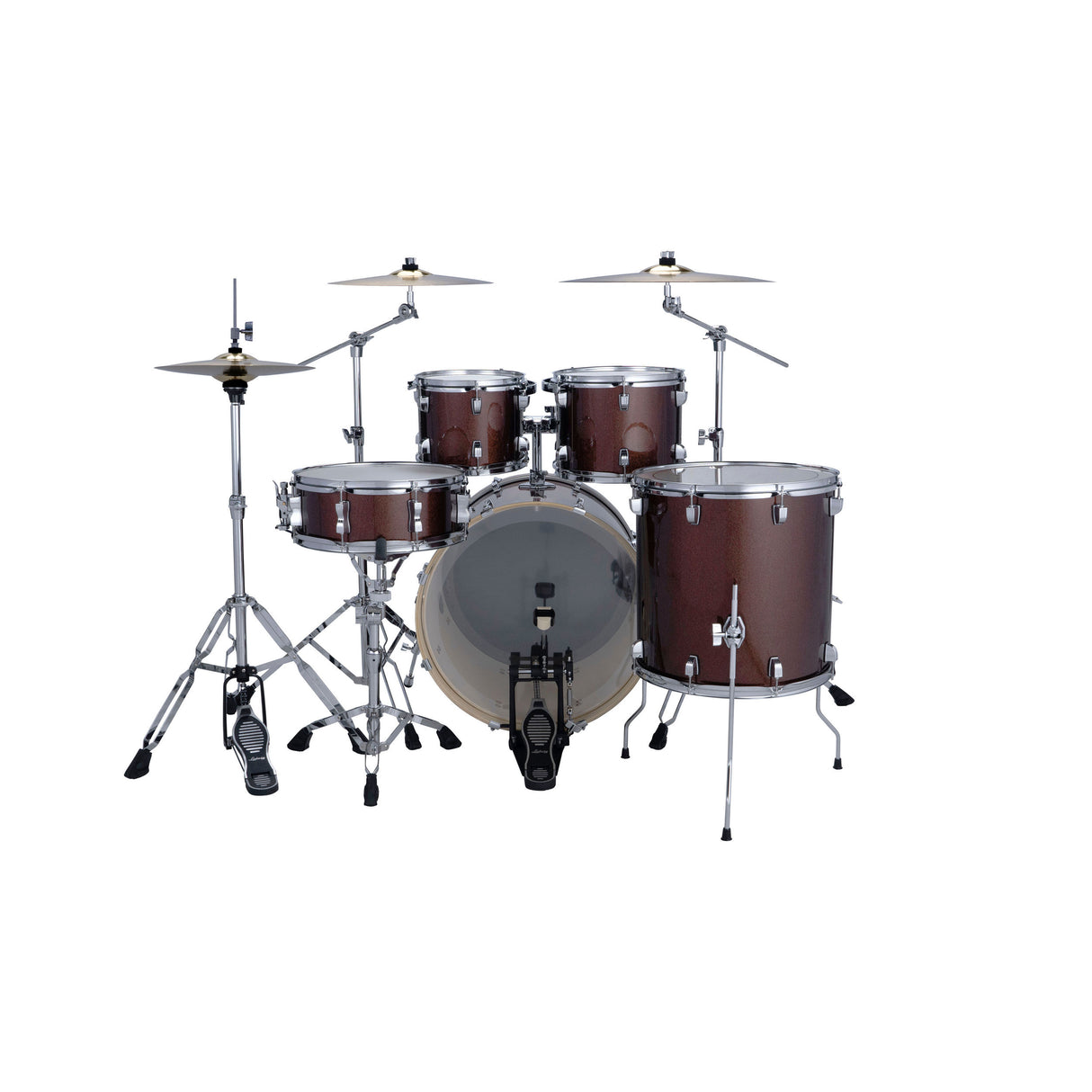 Ludwig Evolution 5-Piece Drum Kit with 22-Inch Kick - Caramel Sparkle