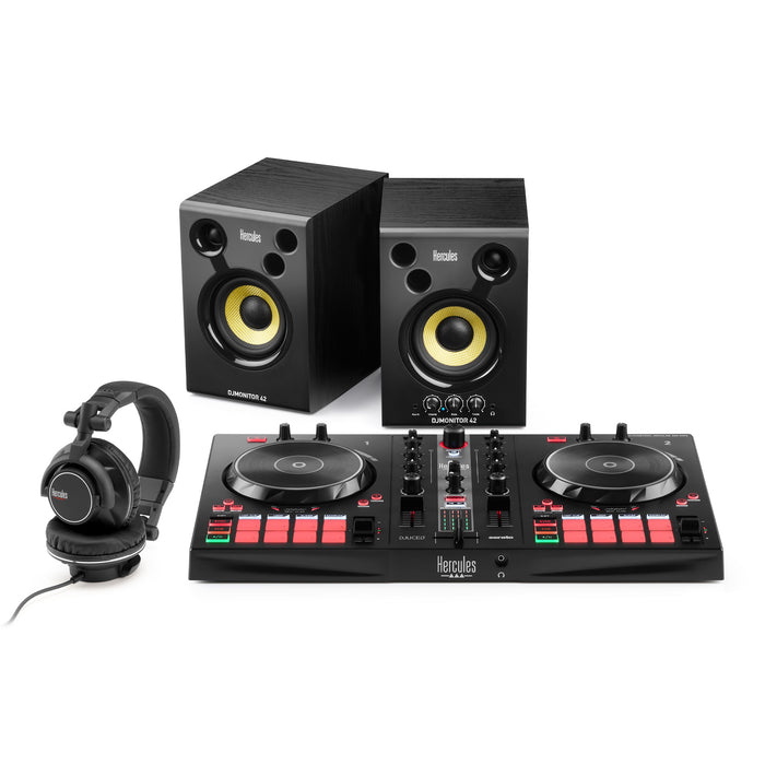 Hercules DJ DJ ESSENTIALS KIT Includes Inpulse 300 MK2, DJ Monitor 42, and HDP DJ60 Headphones