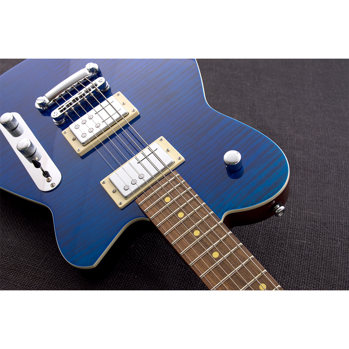 Reverend Charger RA Electric Guitar - Trans Blue - New