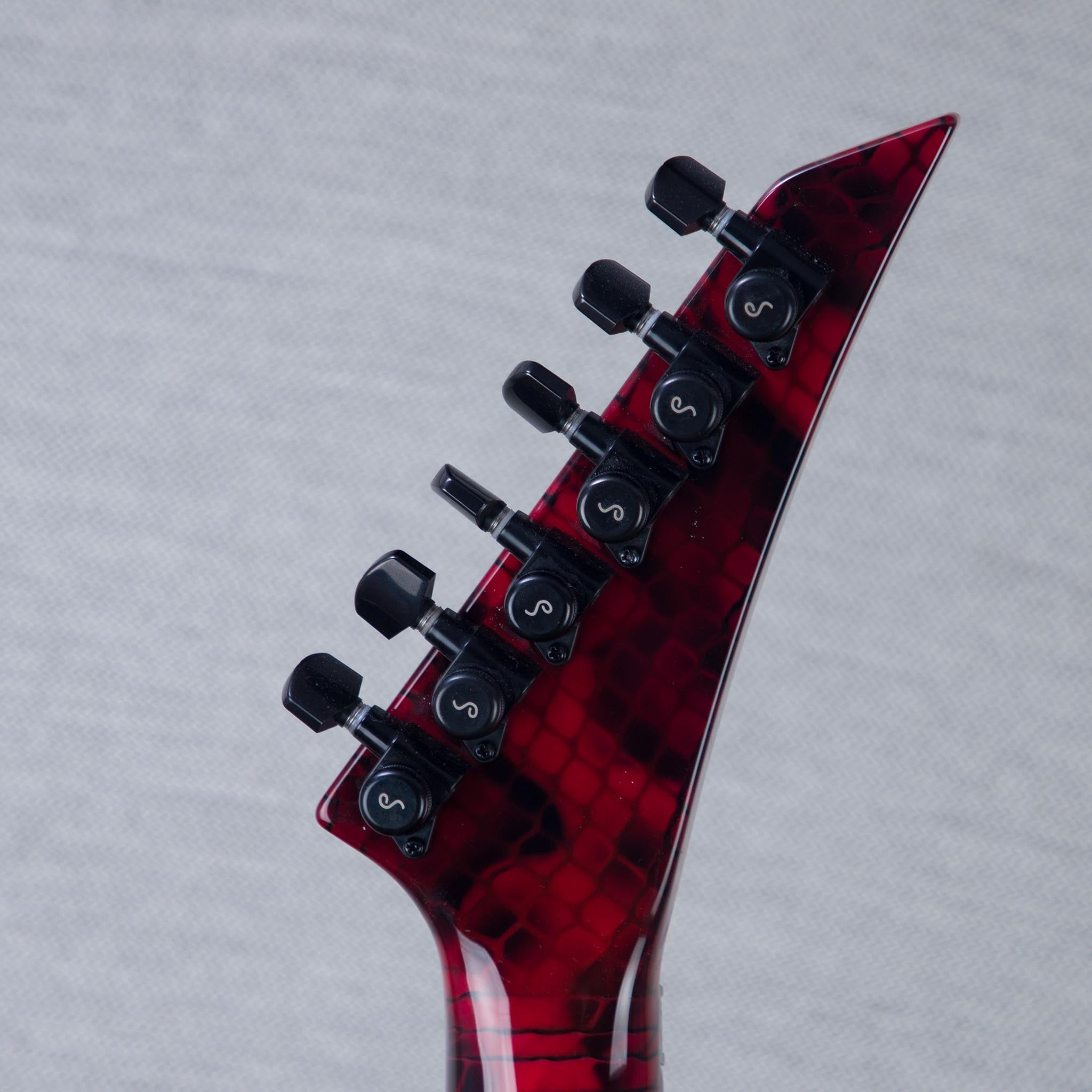 Jackson Custom Shop Warrior Electric Guitar - Snake Skin Red