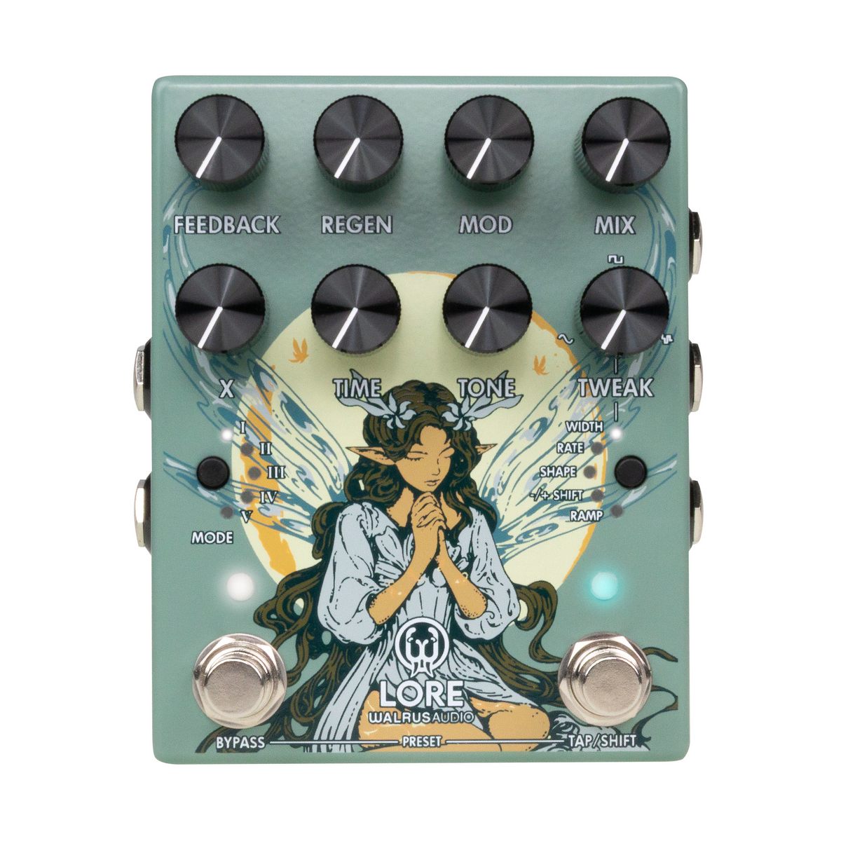 Walrus Audio Lore MKII Reverse Soundscape Generator and Delay Pedal - Green
