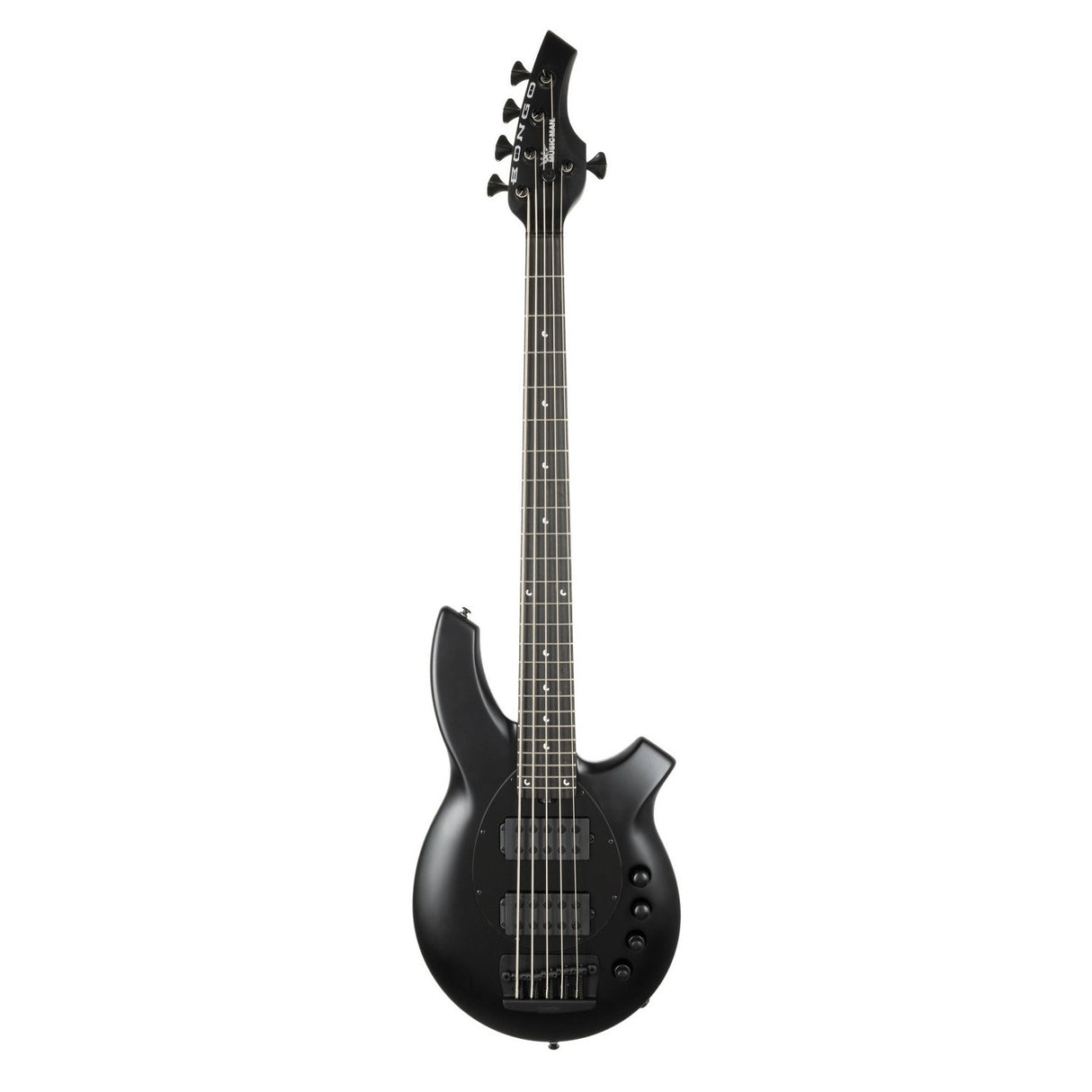 Ernie Ball Music Man Bongo 5 HH 5-String Electric Bass Guitar - Stealth Black