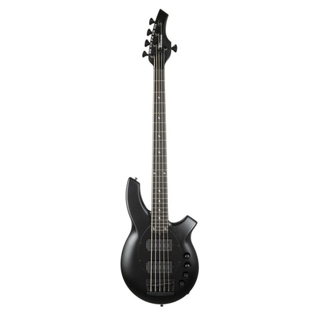 Ernie Ball Music Man Bongo 5 HH 5-String Electric Bass Guitar - Stealth Black