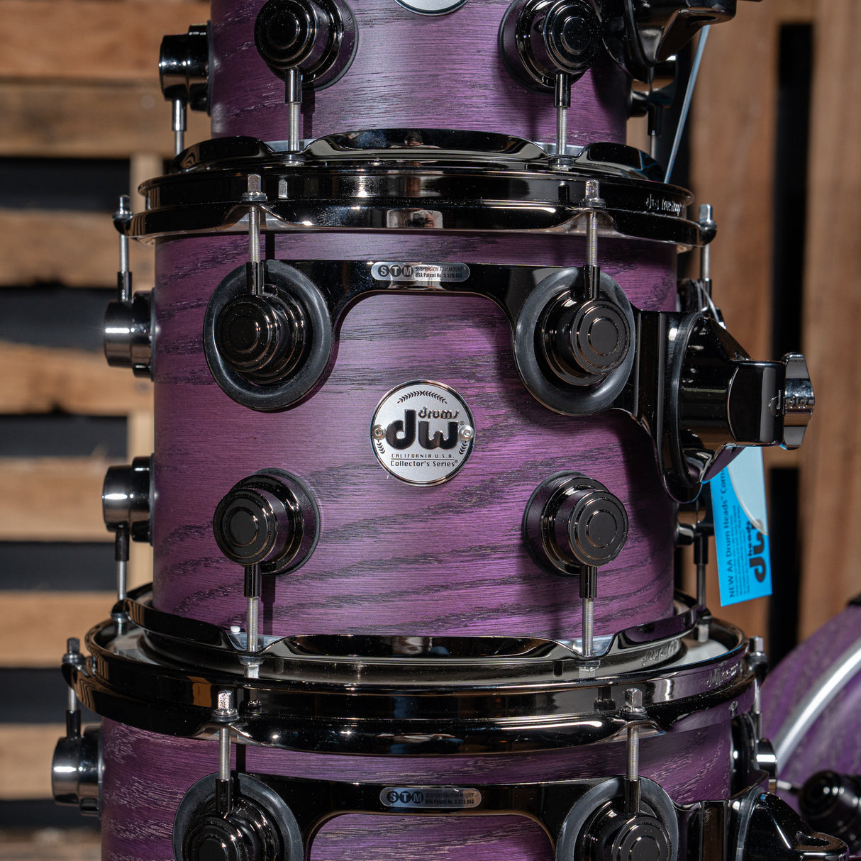 DW Collector's Oak 5-Piece Shell Pack with 22-Inch Kick - Lavender Satin Oil