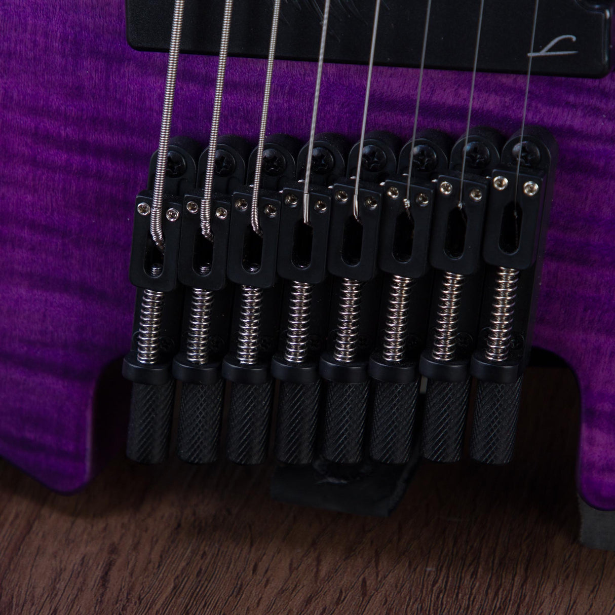 Legator Ghost Super Shred Multiscale 8-String Electric Guitar - Satin Purple Flame - #IM25100121