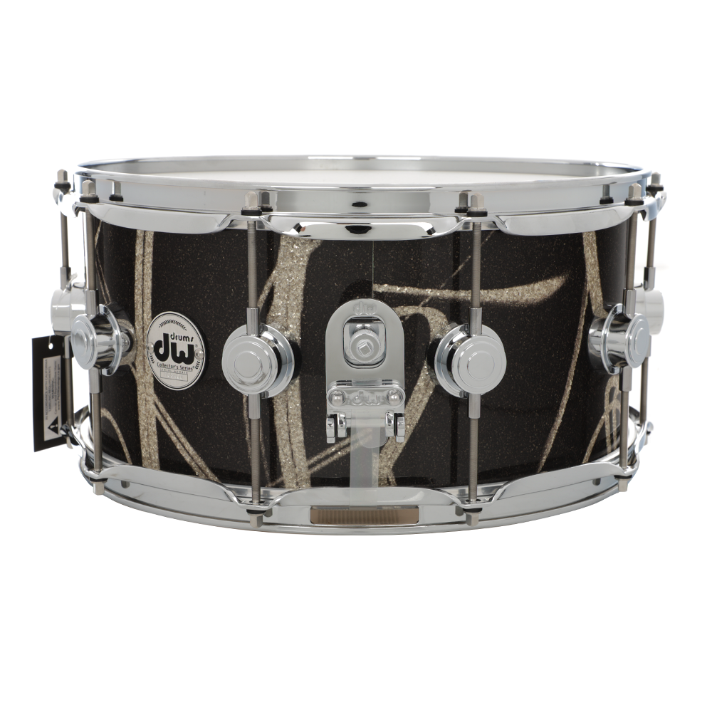 DW 6.5 x 14-Inch Collector's Pure Oak Snare - Smoke Glass Contrail - New