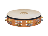 Meinl TAH2M-SNT 10" Recording Combo Goat Skin Wood Tambourine Dual Alloy Jingles