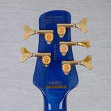 Spector Euro 5 LT Poplar Burl Over Ash 5-String Electric Bass Guitar - Faded Light Blue Gloss - CHUCKSCLUSIVE - #]C121NB23330