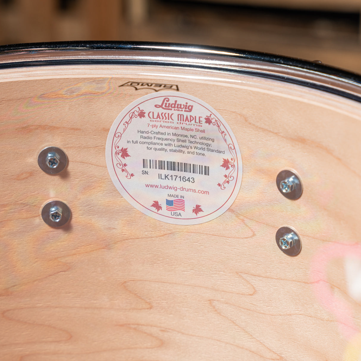 Ludwig Classic Maple 3-Piece Shell Pack with 20-inch Kick - Cherry Satin