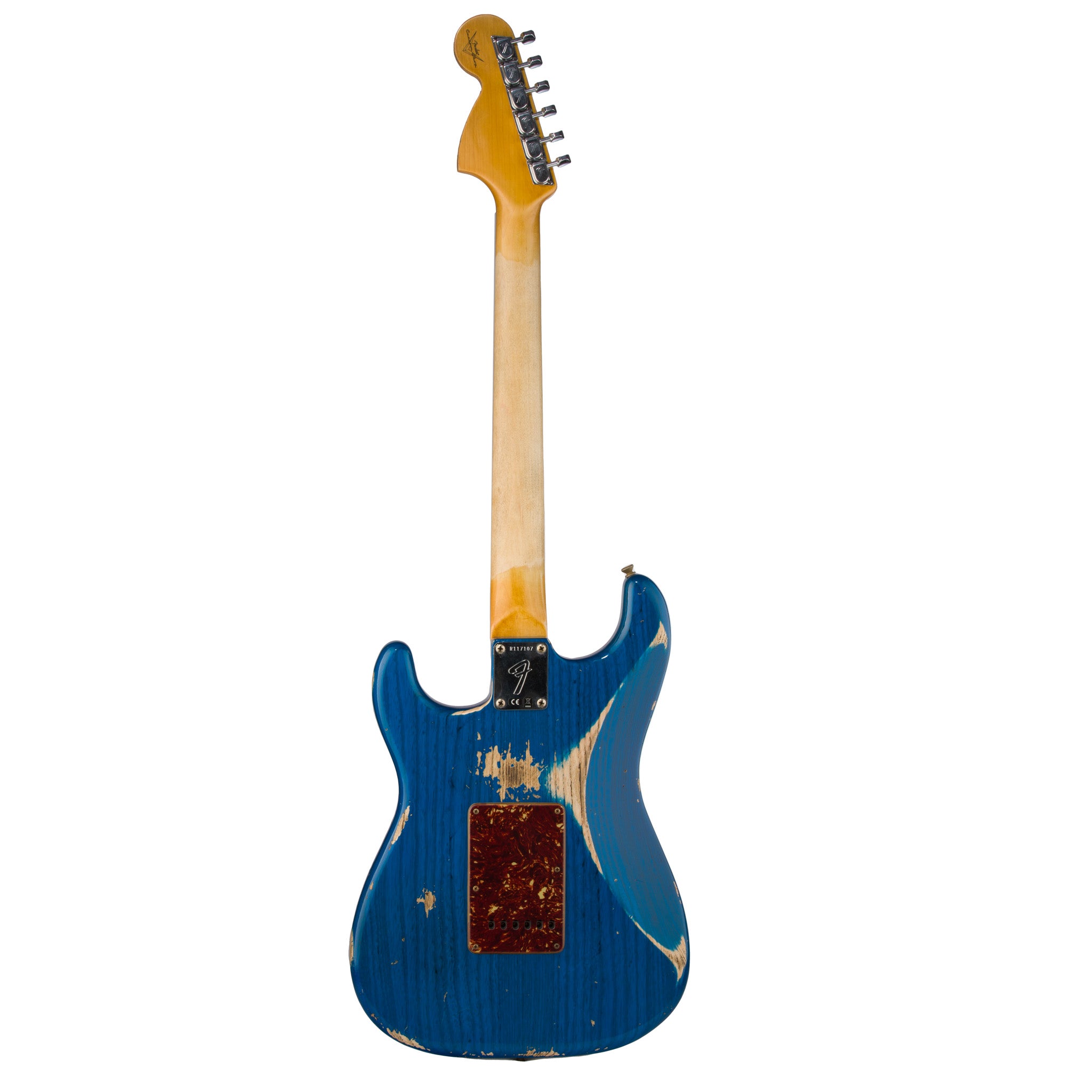ギター Custom HardRelic Trans Blue Stratocaster Fender Custom Shop 1956 Stratocaster Heavy Relic - Sapphire Blue