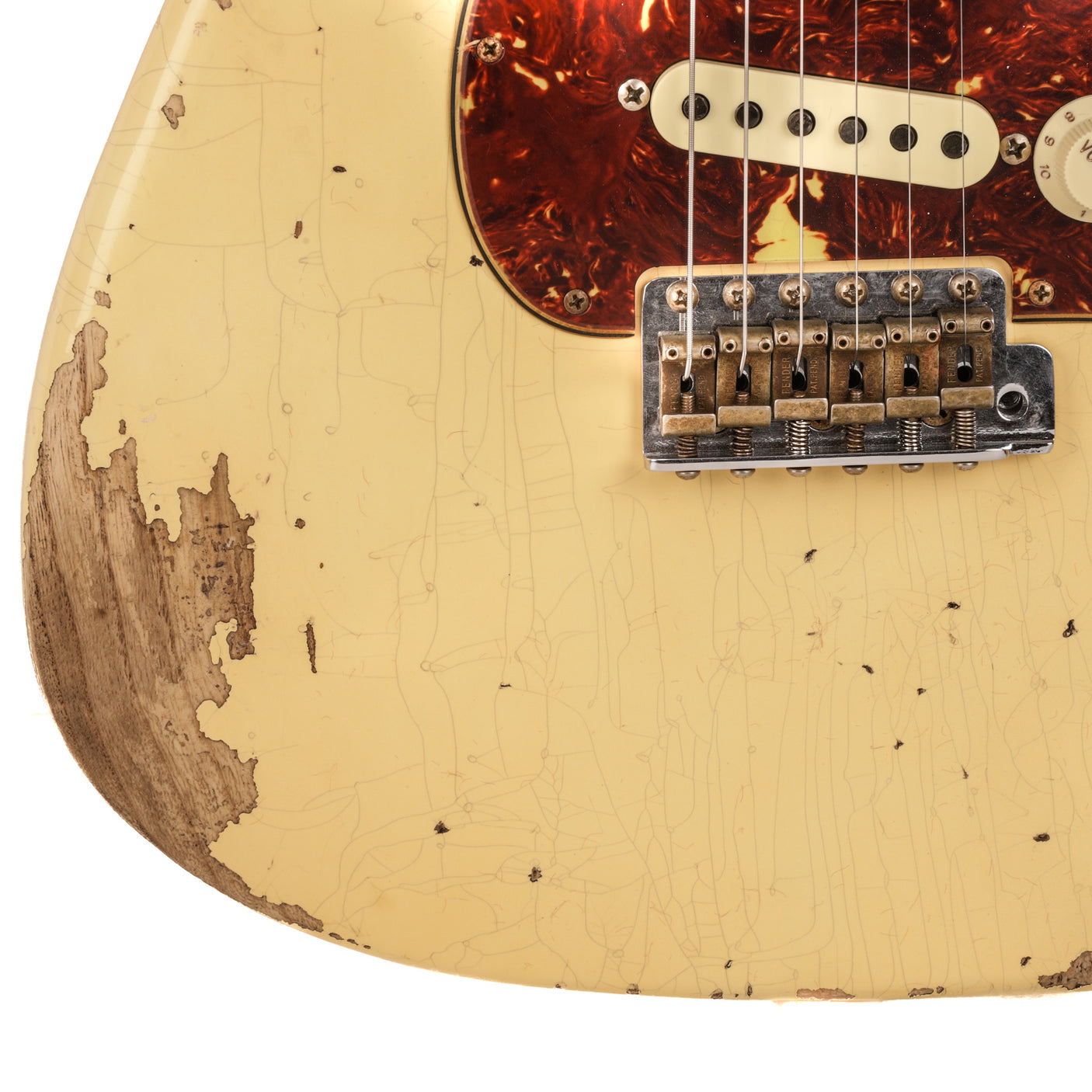 Fender Custom Shop 1956 Stratocaster Heavy Relic Guitar - Aged Vintage White - CHUCKSCLUSIVE - #R117529