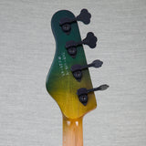 Brubaker JXB BM-4 4-String Electric Bass - Green Jungle Candy - New