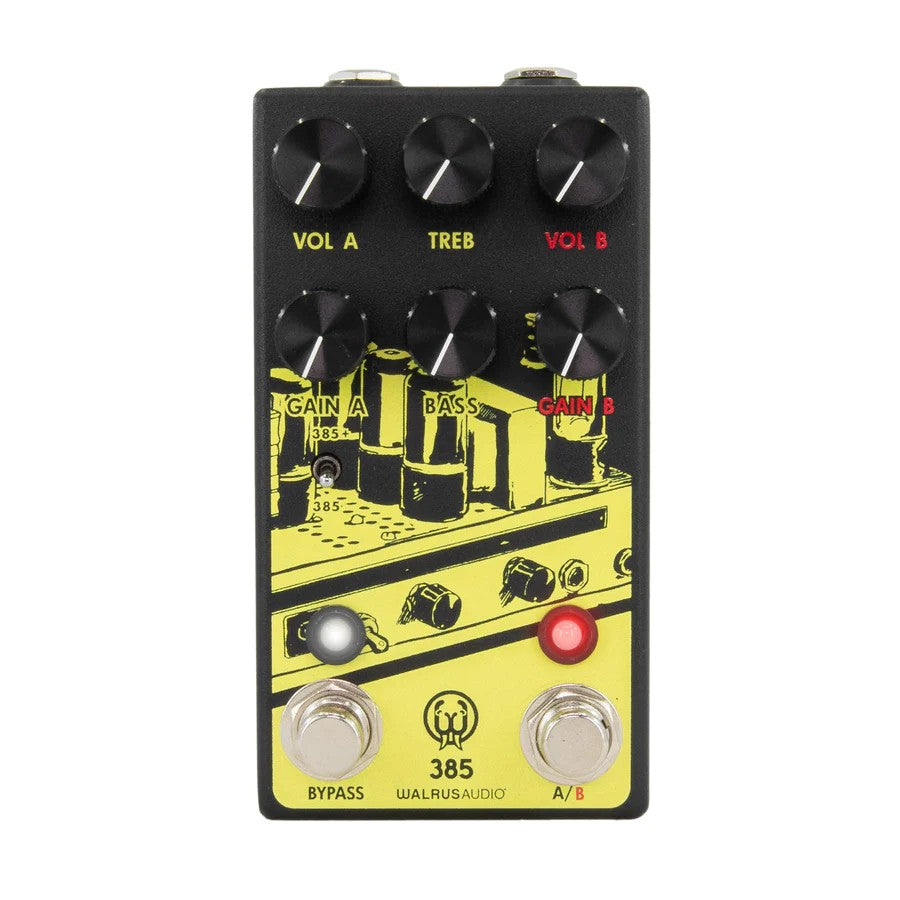 Walrus Audio 385 MKII Overdrive Effects Pedal - Yellow