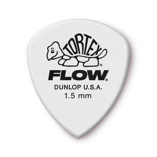 Dunlop Tortex Flow Guitar Picks - 1.5mm - White (12-Pack)