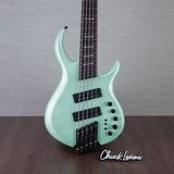 Sire Marcus Miller M6 5-String Headless Electric Bass Guitar - Surf Green Metallic Satin
