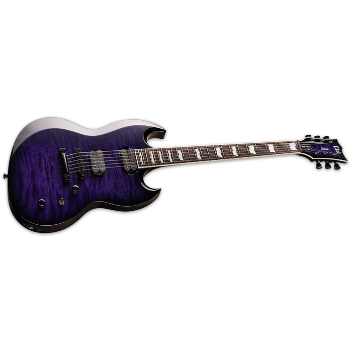 ESP LTD Viper-1000 Electric Guitar - See Thru Purple Sunburst - New