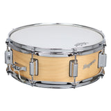 Rogers PowerTone 24SN 5x14 Wood Shell Snare Drum - Satin Natural