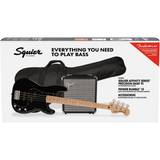Squier Affinity Series Precision Bass PJ Pack - Black, Maple Fingerboard - New