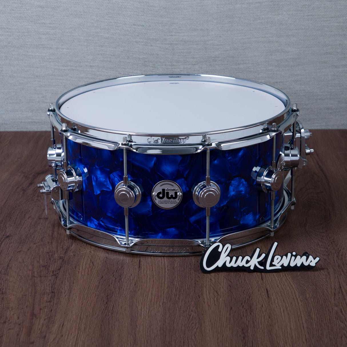 DW 6.5 x 14-Inch Collector's Series Maple Snare Drum - Blue Moonstone