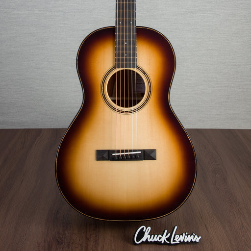 Bedell Revolution Parlor Size Guitar - Cocobolo and AD Spruce - Amber Burst - CHUCKSCLUSIVE - #1222002