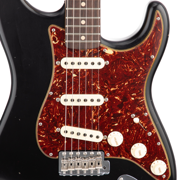 Fender Custom Shop #38 Postmodern Stratocaster Journeyman Relic Electric Guitar - Aged Black - #XN13053