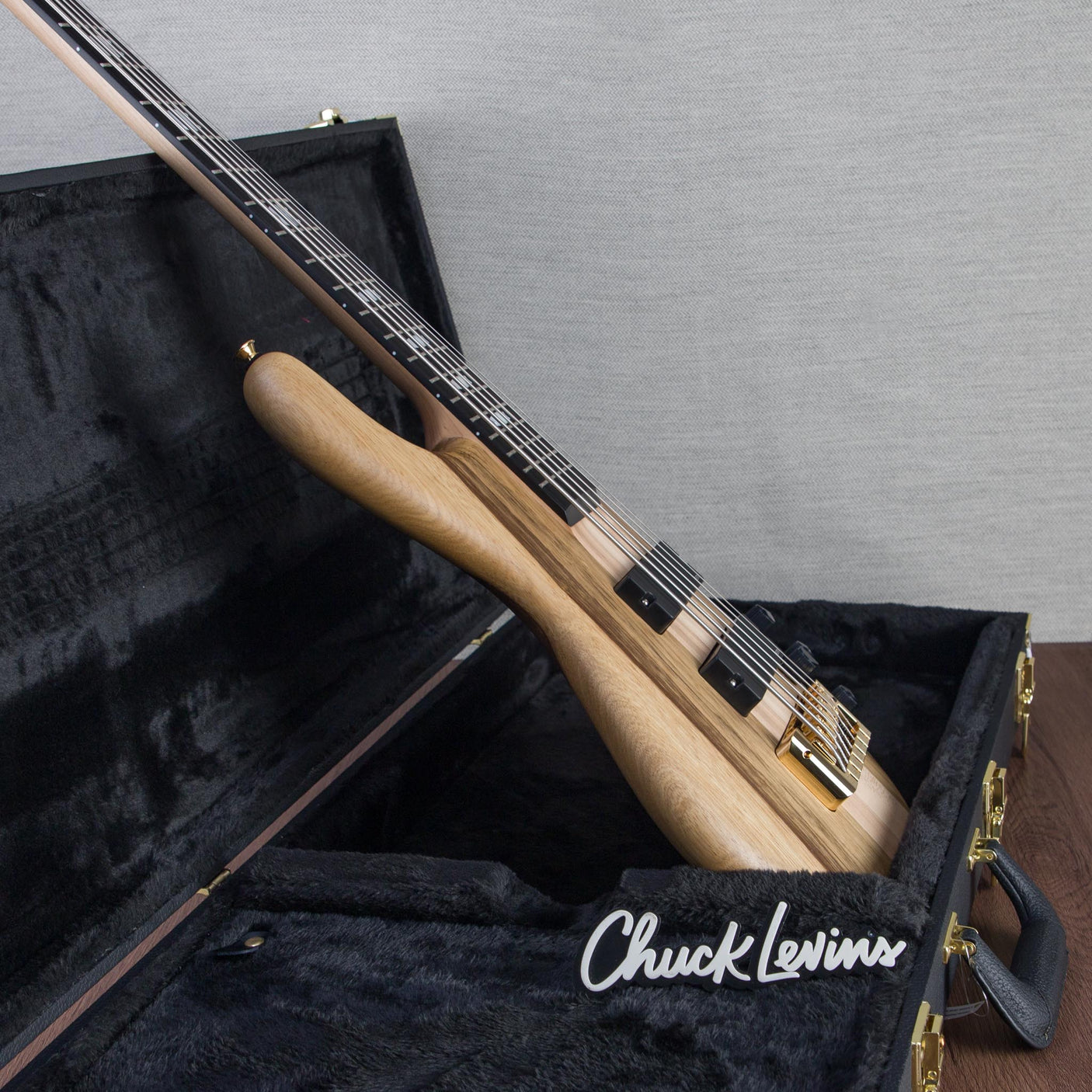 Spector Euro 6 LT Solid Korina Wings 6-String Electric Bass Guitar - Natural Satin - CHUCKSCLUSIVE - #NB23482