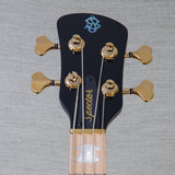 Spector Euro 4 LT Spalted Maple Bass Guitar - Fire Red Burst - CHUCKSCLUSIVE - #]C121SN 21112
