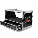 Gator GTOUR-4U-2UDR ATA-Style 4U Rack Flight Case with 2U Drawer