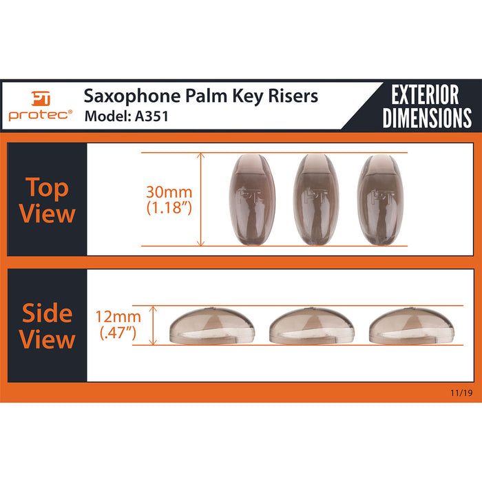 Protec Saxophone Palm Key Risers