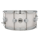 DW 6.5 x 14-Inch Collector Series Pure Oak Snare - White Crystal