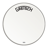 Gretsch GRDHCW22B Coated Bass Drum Heads with Broadkaster Logo - New,22-Inch