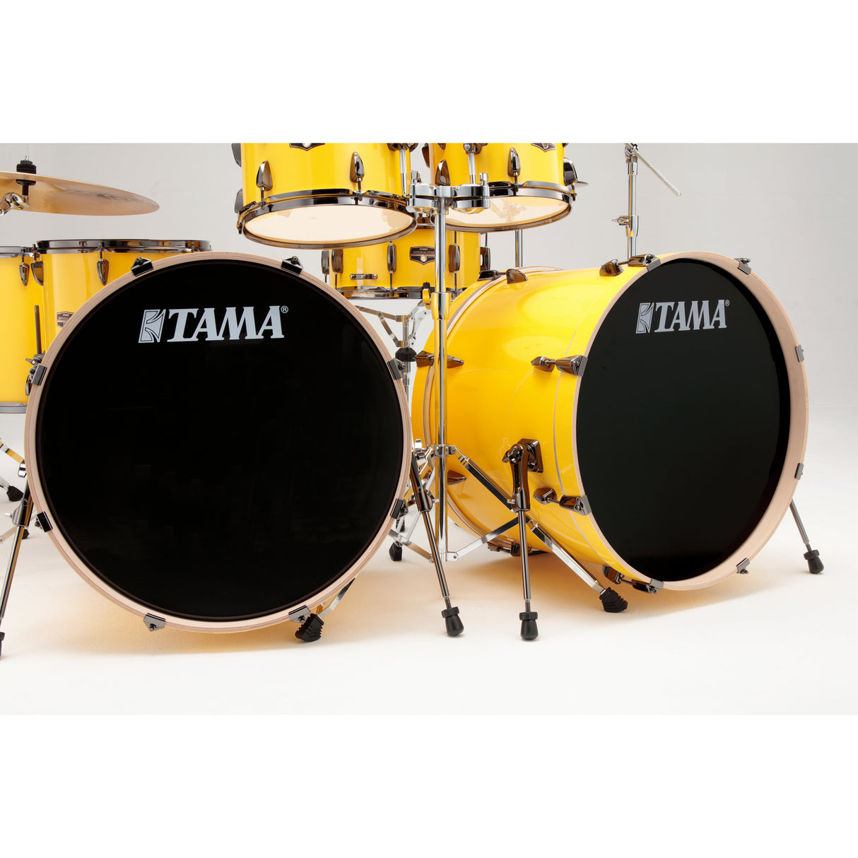 Tama Imperialstar 7-Piece Drum Kit with Double 22-Inch Kick Drums - Electric Yellow