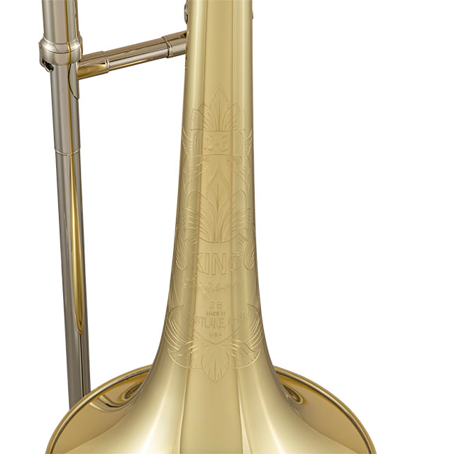 King 2B Tenor Trombone Outfit - Clear Lacquered