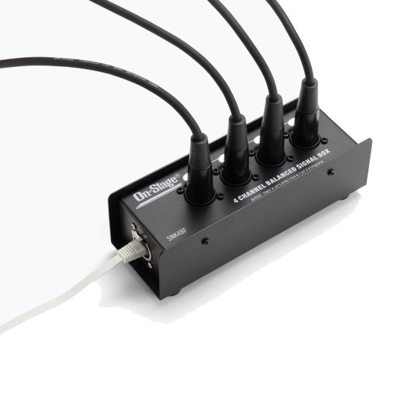 On-Stage SNK4BF 4-Channel Balanced XLR-Female Bidirectional Signal Box Extender over Ethernet