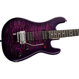 EVH 5150 Series Deluxe QM Electric Guitar, Ebony Fingerboard, Purple Daze - Open Box, Mint