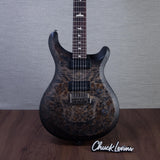PRS S2 Custom 24-08 Poplar Burl Electric Guitar - Charcoal Burst - #S2089421