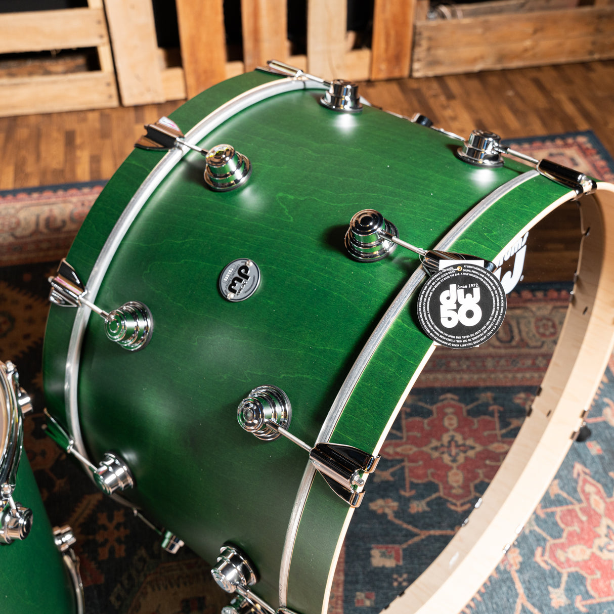DW Collector's 333 Maple SSC 3-Piece Shell Pack - Emerald Satin Oil