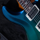 PRS Custom 24 Electric Guitar - Piezo Blue to Green Metallic Fade WIth Natural Back - #250397940