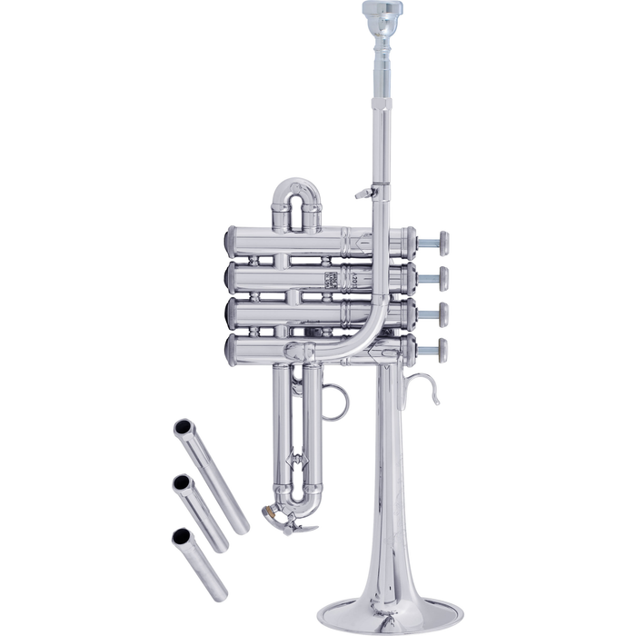 Bach AP190S Stradivarius Artisan Piccolo Trumpet Outfit - Silver Plated