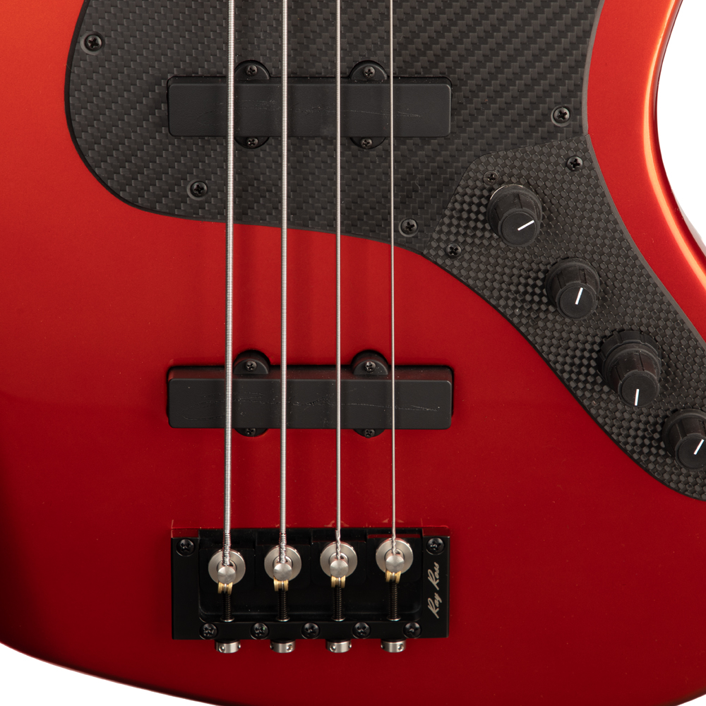 Brubaker JXB-4 Standard Bass Guitar - Tangerine Metallic - New