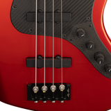 Brubaker JXB-4 Standard Bass Guitar - Tangerine Metallic - New