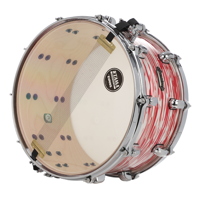 Tama 14" x 8" Starclassic Maple Snare Drum - Red And White Oyster