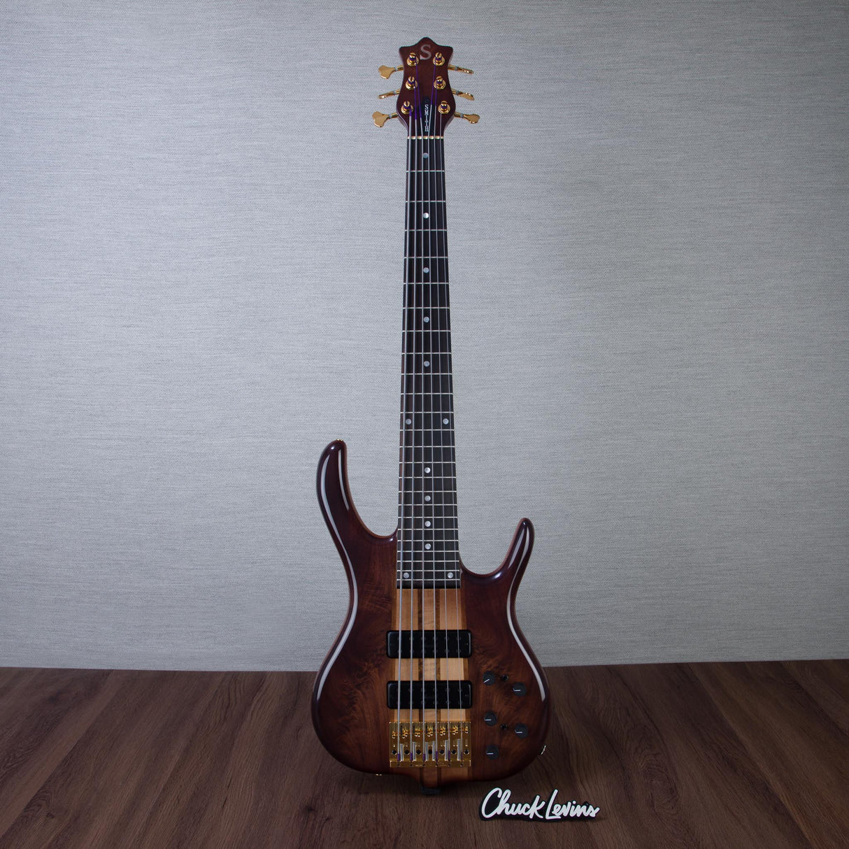 Ken Smith BSR-6TNE Black Tiger Electric Bass Guitar - Burst - #6TNE7084WB26