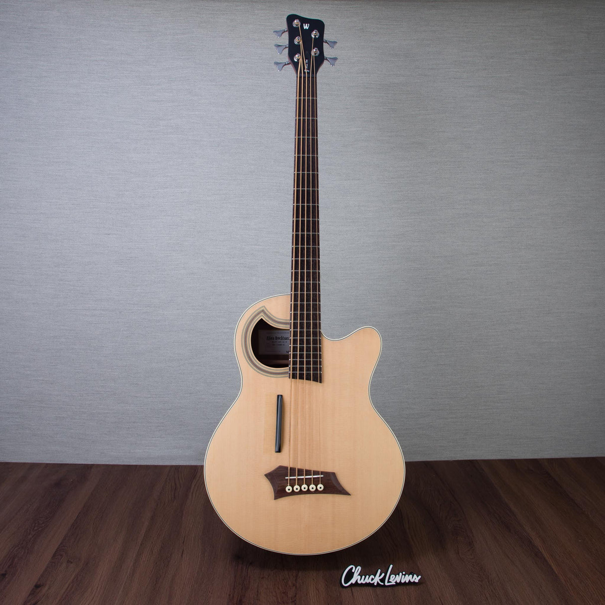 Warwick RockBass Alien Standard 5-String Acoustic Electric Bass Guitar - Natural Transparent Satin - #WAC C 010805-25
