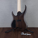 Legator G7FSS Ghost Multiscale 7-String Electric Guitar - Black Flame