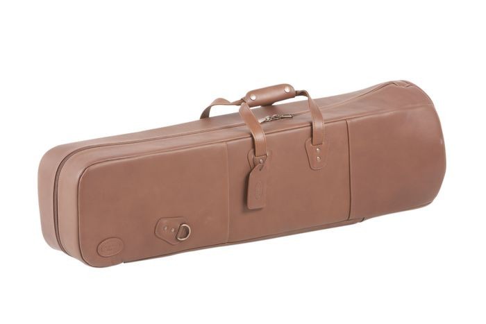 Reunion Blues Double Trombone Case - Chestnut Brown Leather